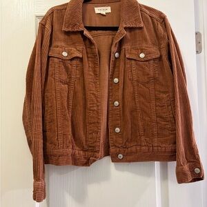 PacSun Women's Brown Corduroy Jacket